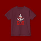 Kids Anchor T‑Shirt – "I'm Nothing Without God" Christian Tee for Boys & Girls