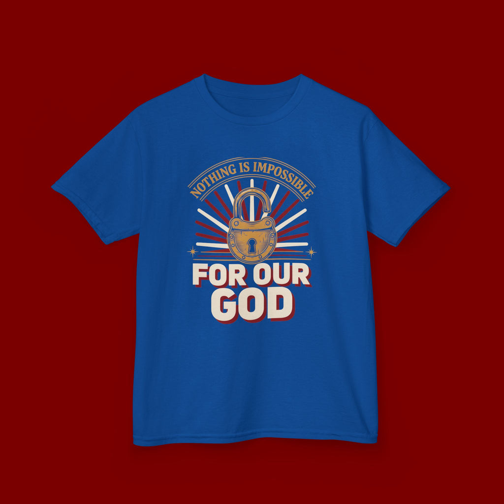 Kids 'For Our God' Christian Faith T‑Shirt — Inspirational Religious Tee