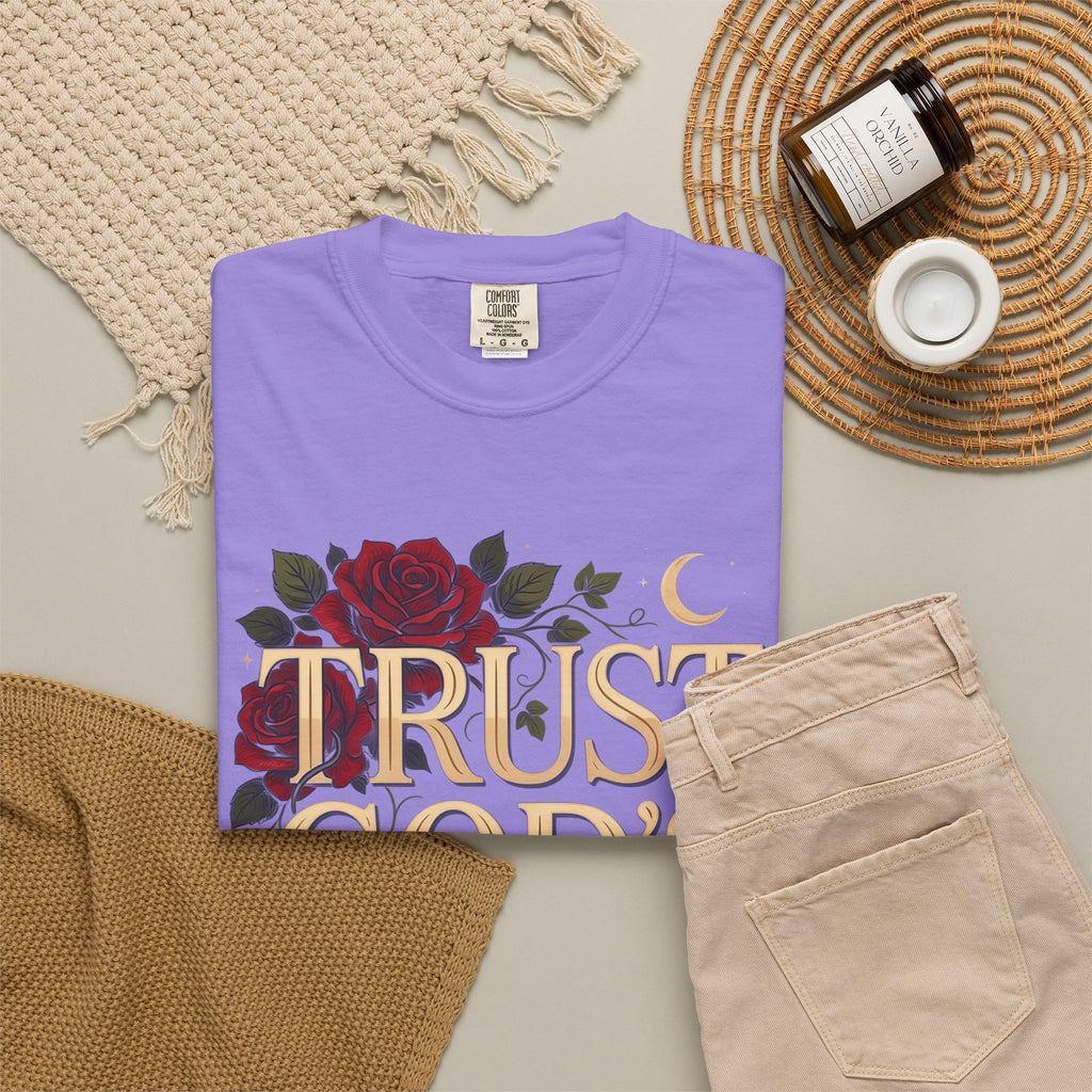 Trust God's Plan Floral T-Shirt — Inspirational Christian Tee