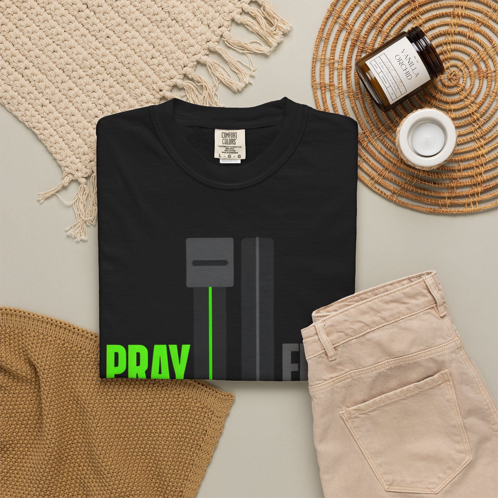 Pray More Fear Less T-Shirt — Inspirational Faith Graphic Tee