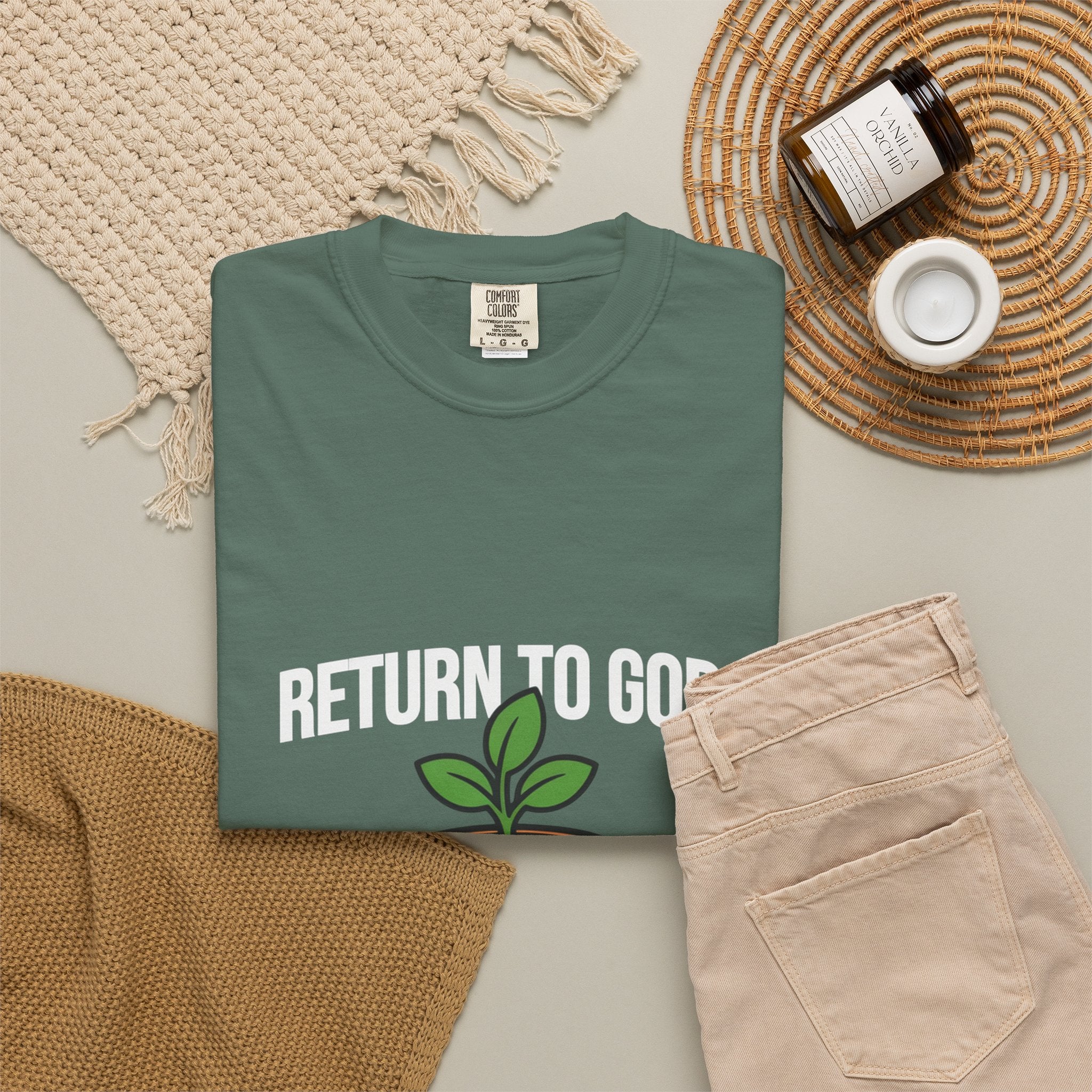 T-Shirt — "Return to God" Seedling Graphic Tee