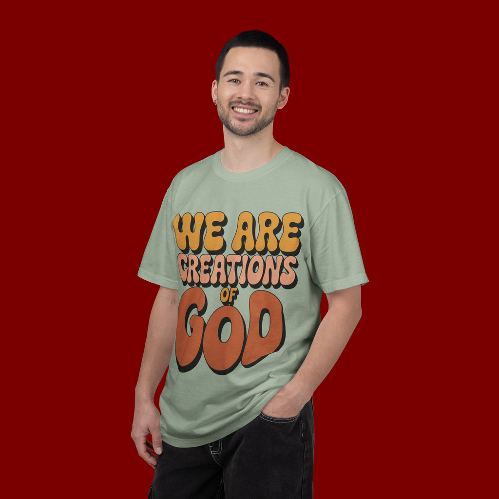 We Are Creations of God T-Shirt — Retro Faith Graphic Tee