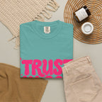 Trust in God T-Shirt — Retro Pink Faith Graphic Tee