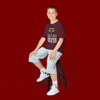 Kids Tee – "Pray & Never Give Up" Inspirational Plant Graphic