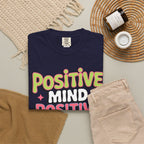 Positive Mind Positive Vibes Positive Life T-Shirt — Retro Smile Graphic Tee