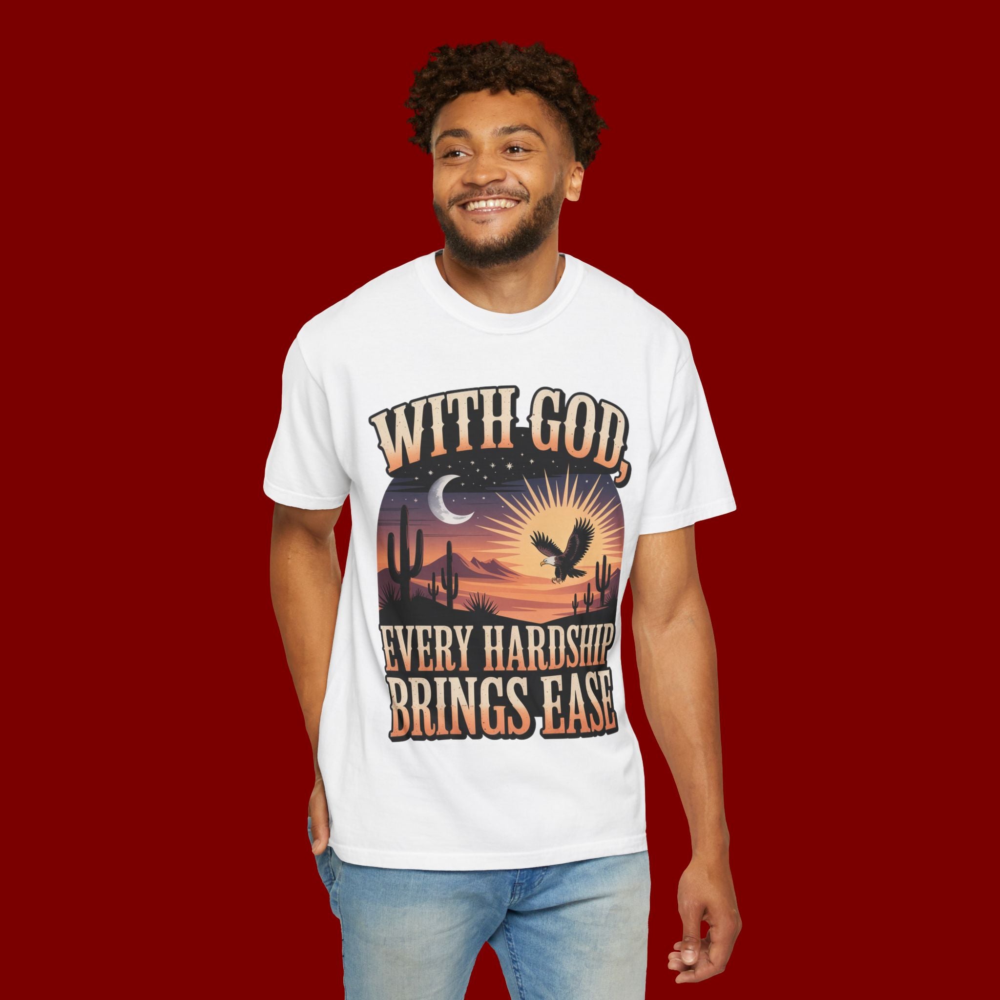 With God Every Hardship Brings Ease T-Shirt