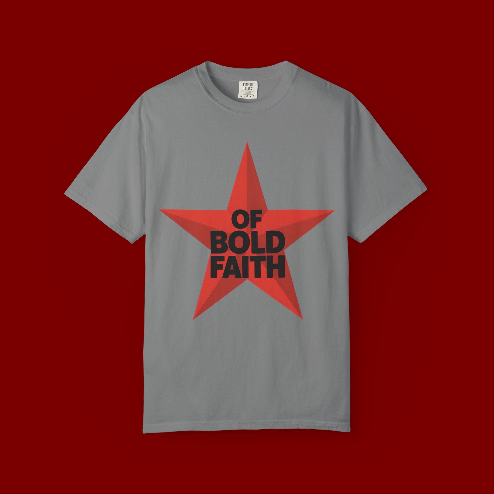 Bold Faith Star T-Shirt — "Of Bold Faith" Graphic Tee