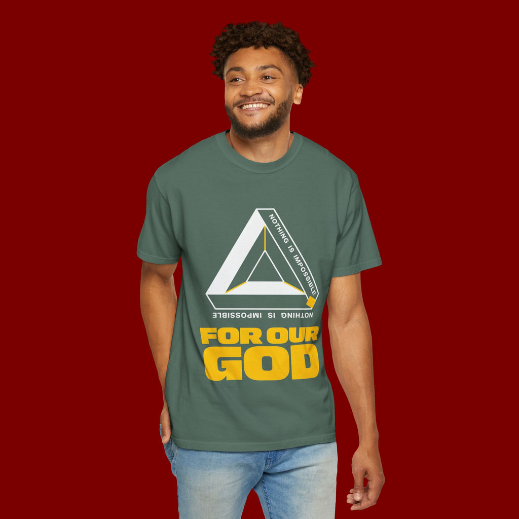 For Our God T‑Shirt — Christian Triangle Graphic Tee
