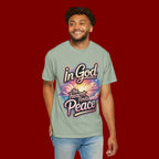 T-Shirt — “In God the Heart Finds Peace” Religious Faith Tee