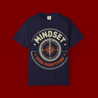 Mindset Over Everything T-Shirt — Positive Vibes Compass Graphic Tee