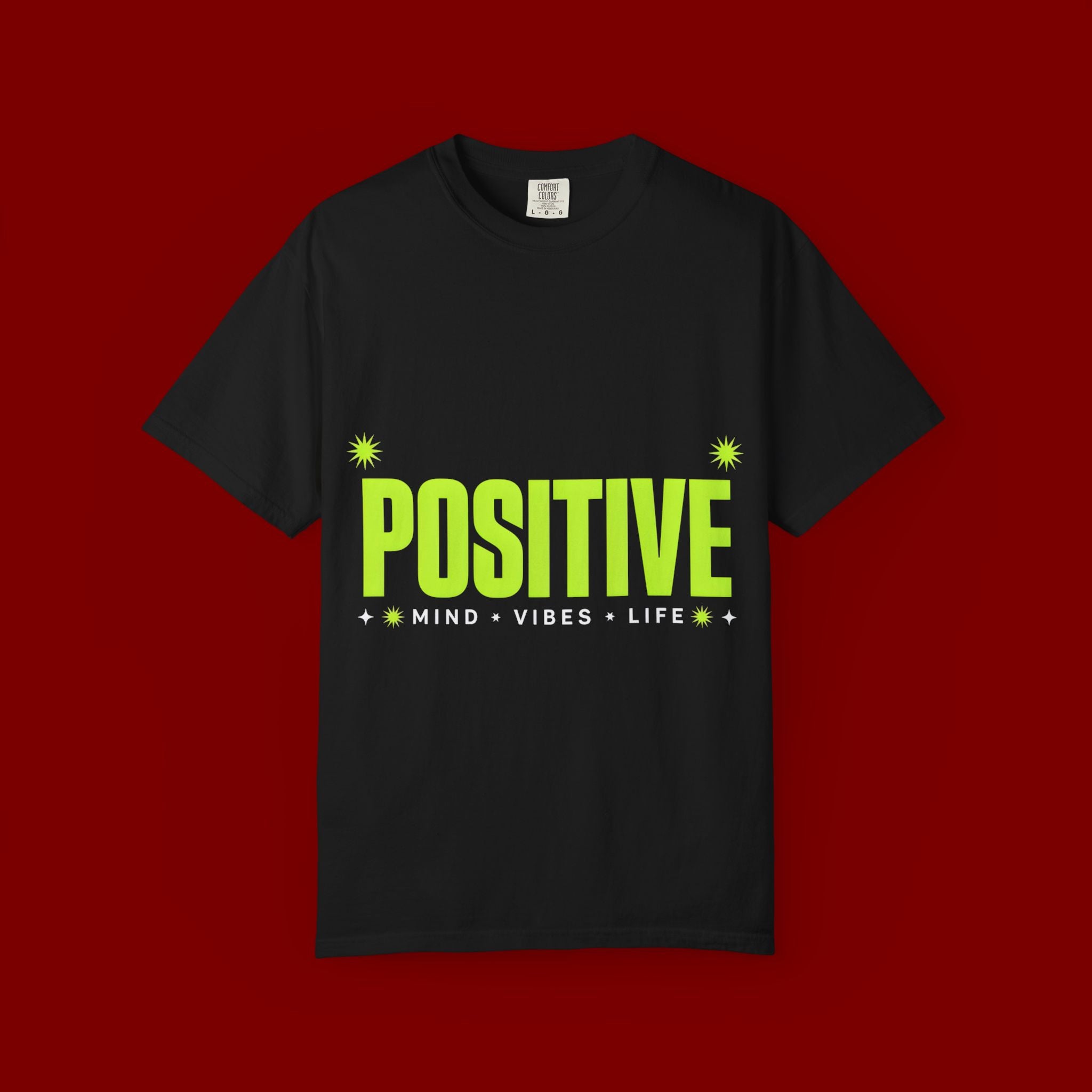 Positive Mind Vibes T-Shirt — Graphic Motivational Tee