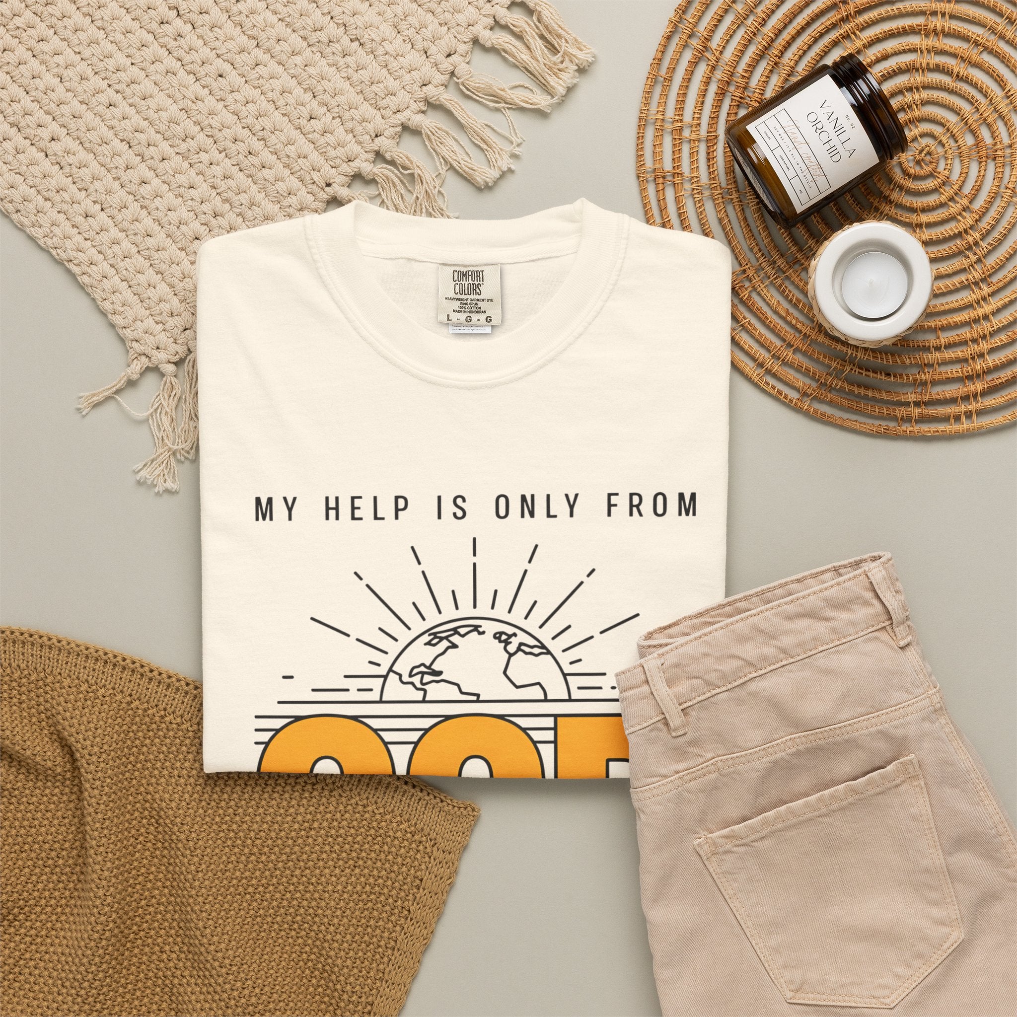 God The Creator T-Shirt — My Help Is Only From God Faith Tee