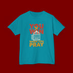 Kids Tee — "You Win When You Pray" Inspirational Christian Shirt