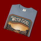 Inspirational Graphic T-Shirt — "With God, Every Hardship Brings Ease"
