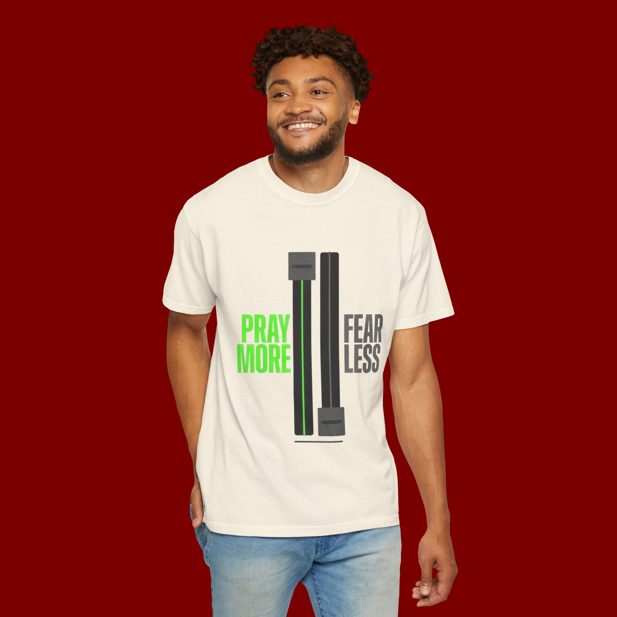 Pray More Fear Less T-Shirt — Inspirational Faith Graphic Tee