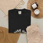 Rise Up and Pray T-Shirt — Spiritual Faith Graphic Tee with Lotus