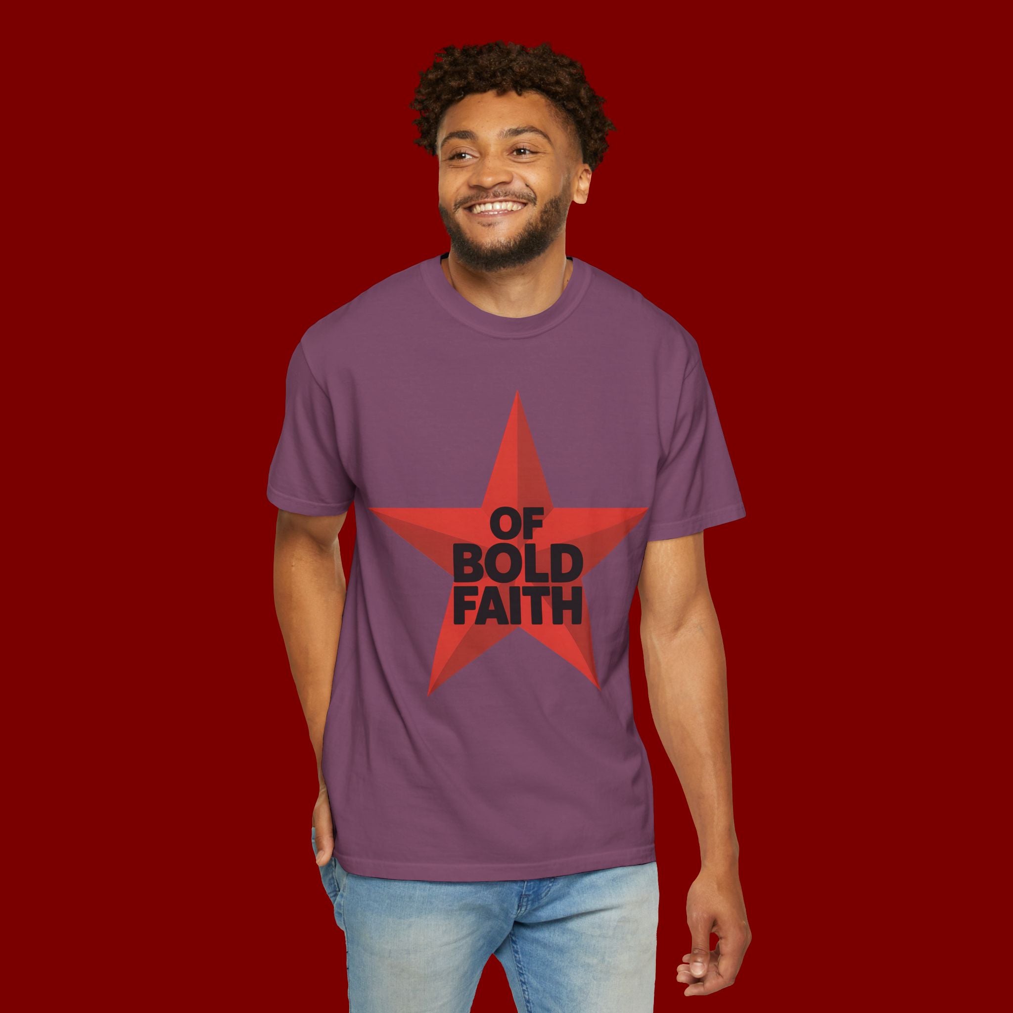 Bold Faith Star T-Shirt — "Of Bold Faith" Graphic Tee