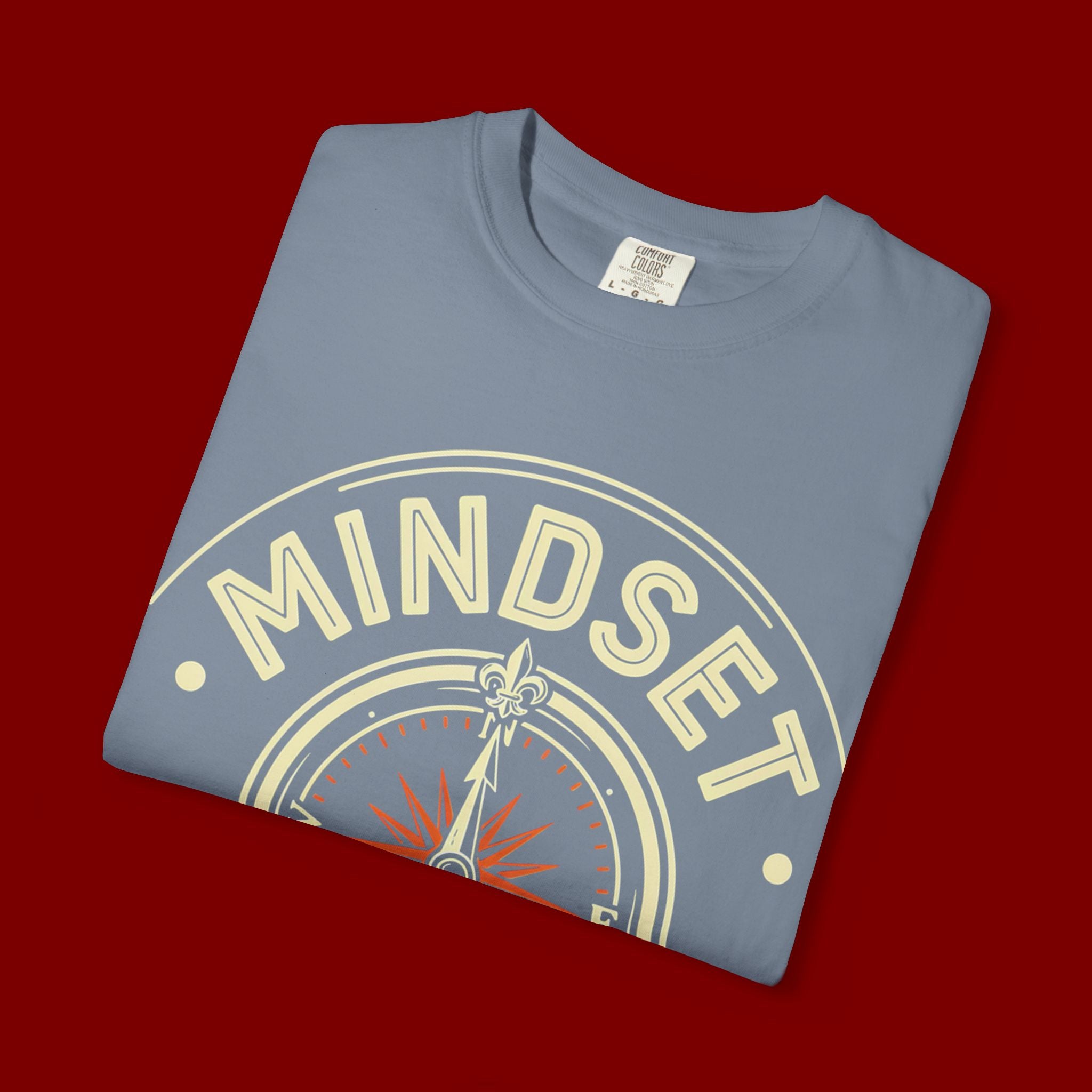 Mindset Over Everything T-Shirt — Positive Vibes Compass Graphic Tee