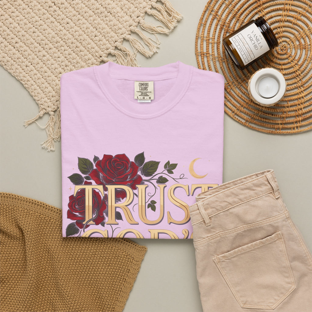 Trust God's Plan Floral T-Shirt — Inspirational Christian Tee