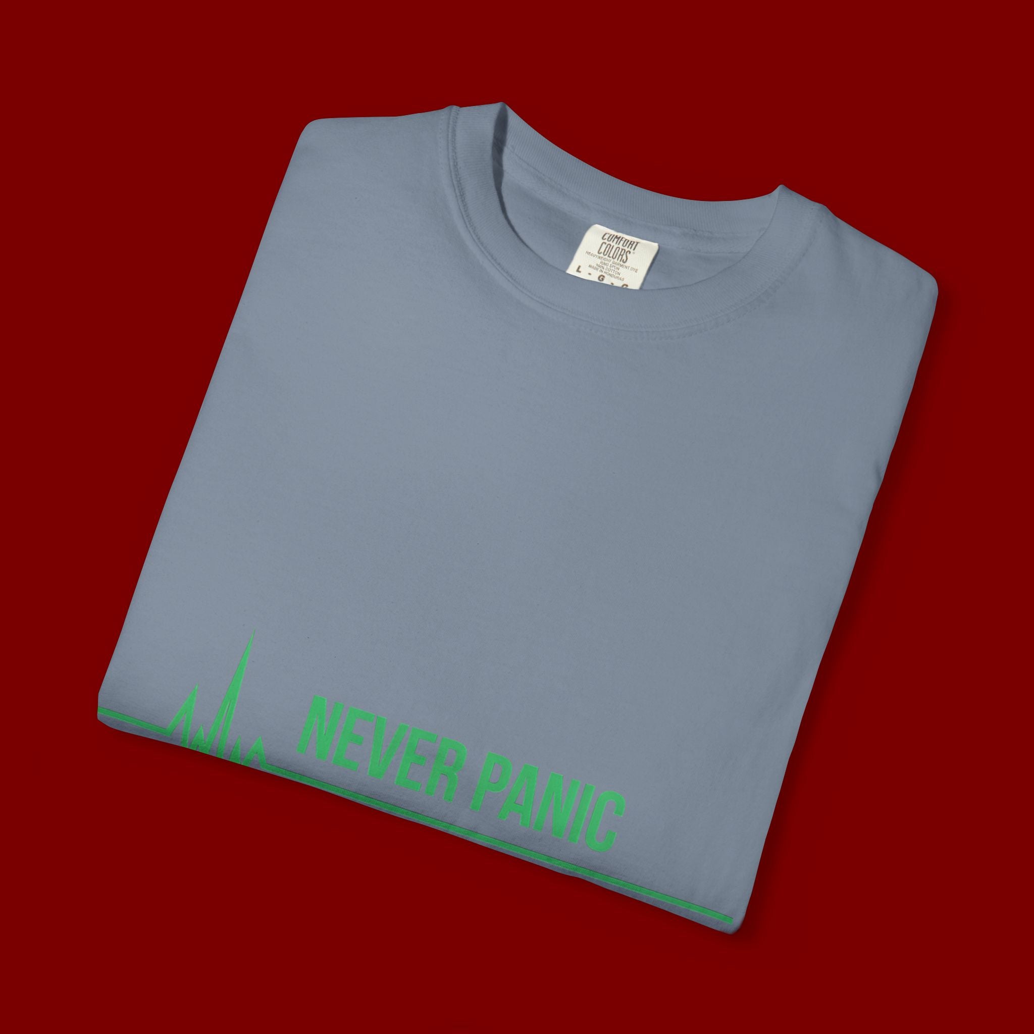 Prayer Tee — "Never Panic Just Pray" Graphic T-Shirt