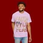 Faith Over Fear T-Shirt — Patriotic Eagle Graphic Tee