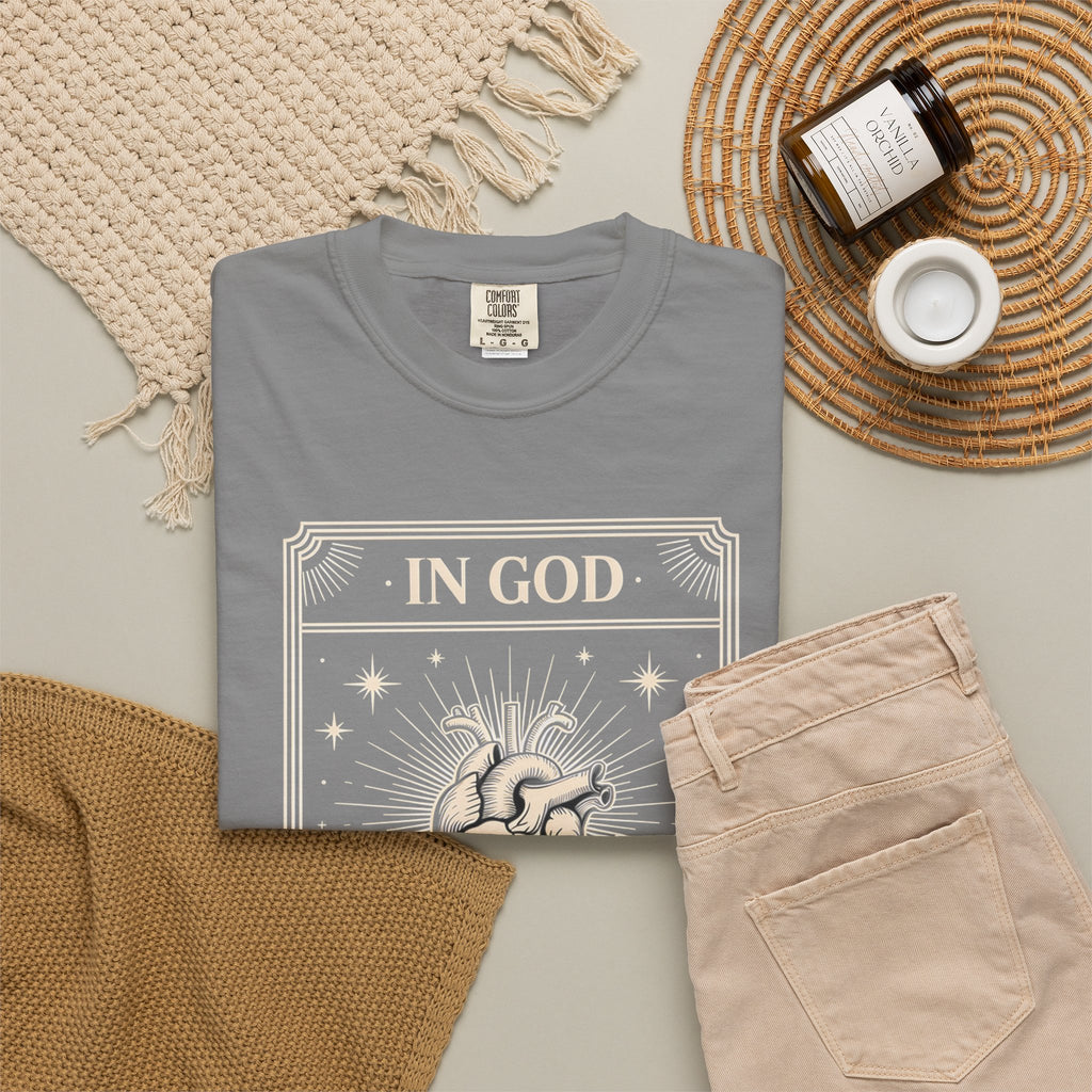 In God The Heart Finds Peace T-Shirt — Faith Graphic Tee