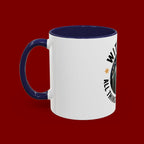 With God All Things Are Possible Accent Coffee Mug — Inspirational Faith Mountain Mug (11/15oz)