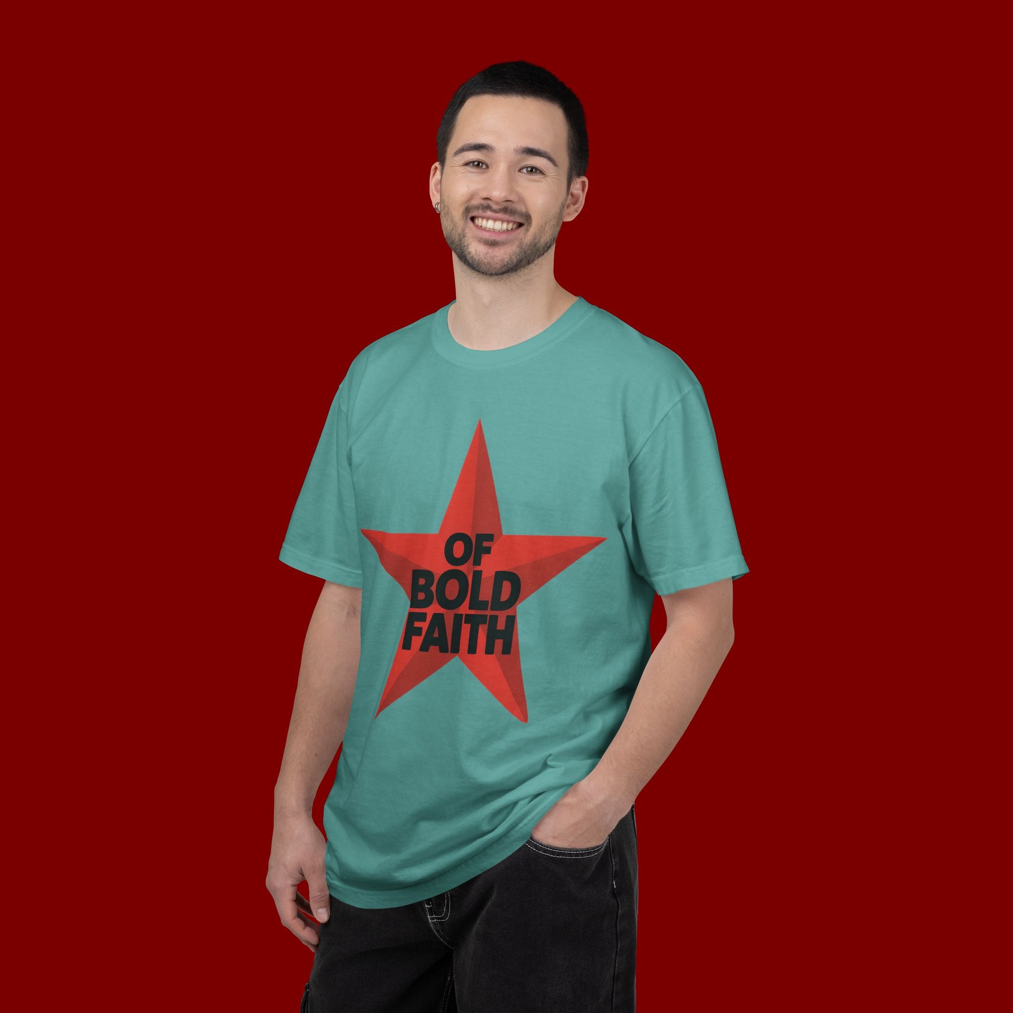 Bold Faith Star T-Shirt — "Of Bold Faith" Graphic Tee
