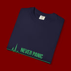 Prayer Tee — "Never Panic Just Pray" Graphic T-Shirt