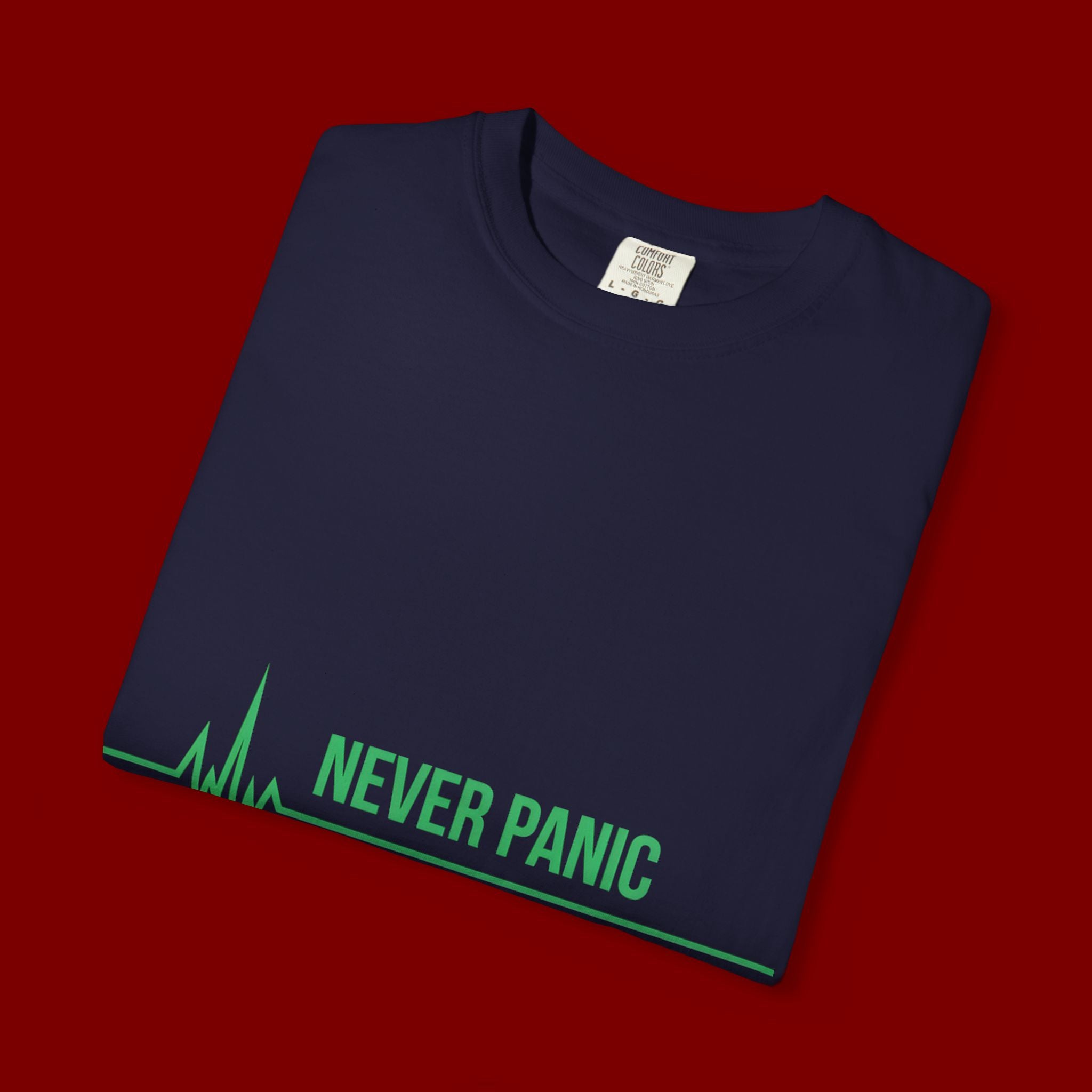 Prayer Tee — "Never Panic Just Pray" Graphic T-Shirt
