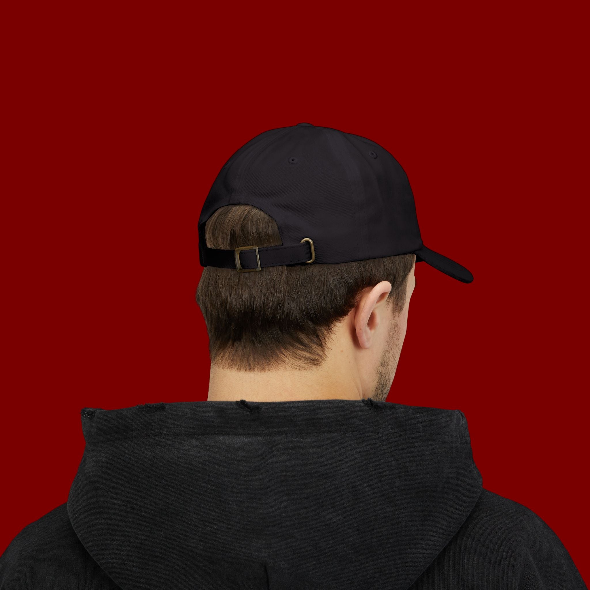 Dad Cap — Minimal Green Plant Drip Embroidered Hat