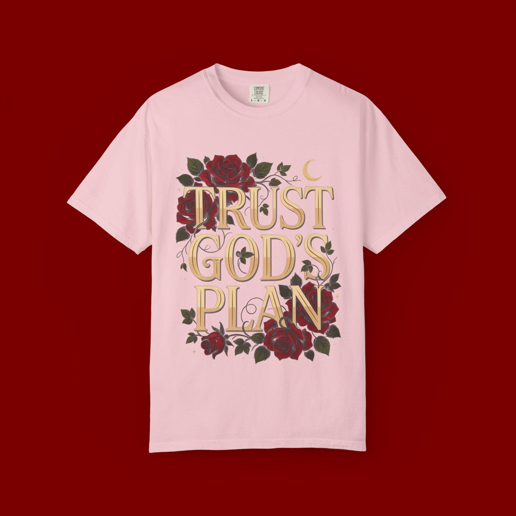 Trust God's Plan Floral T-Shirt — Inspirational Christian Tee