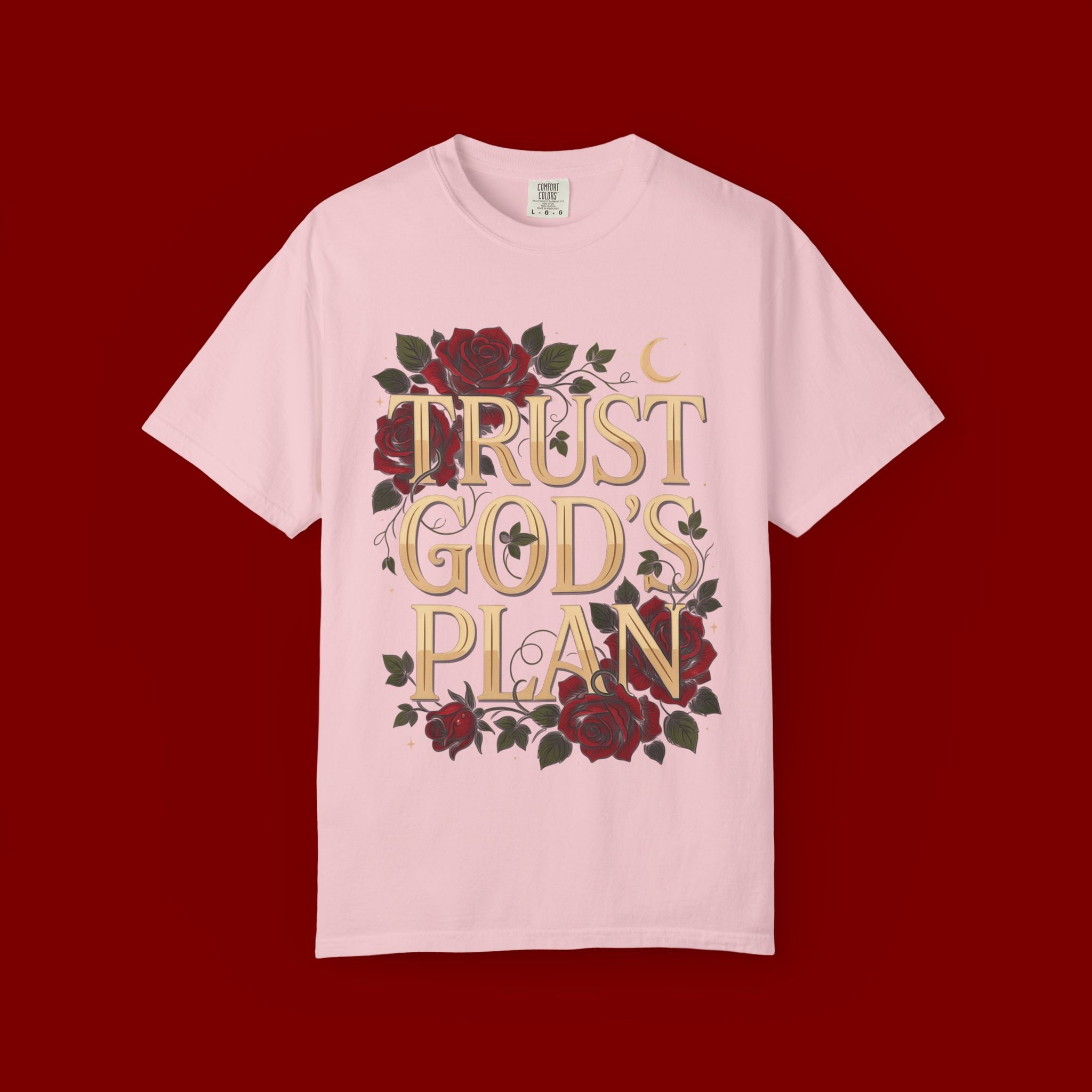 Trust God's Plan Floral T-Shirt — Inspirational Christian Tee