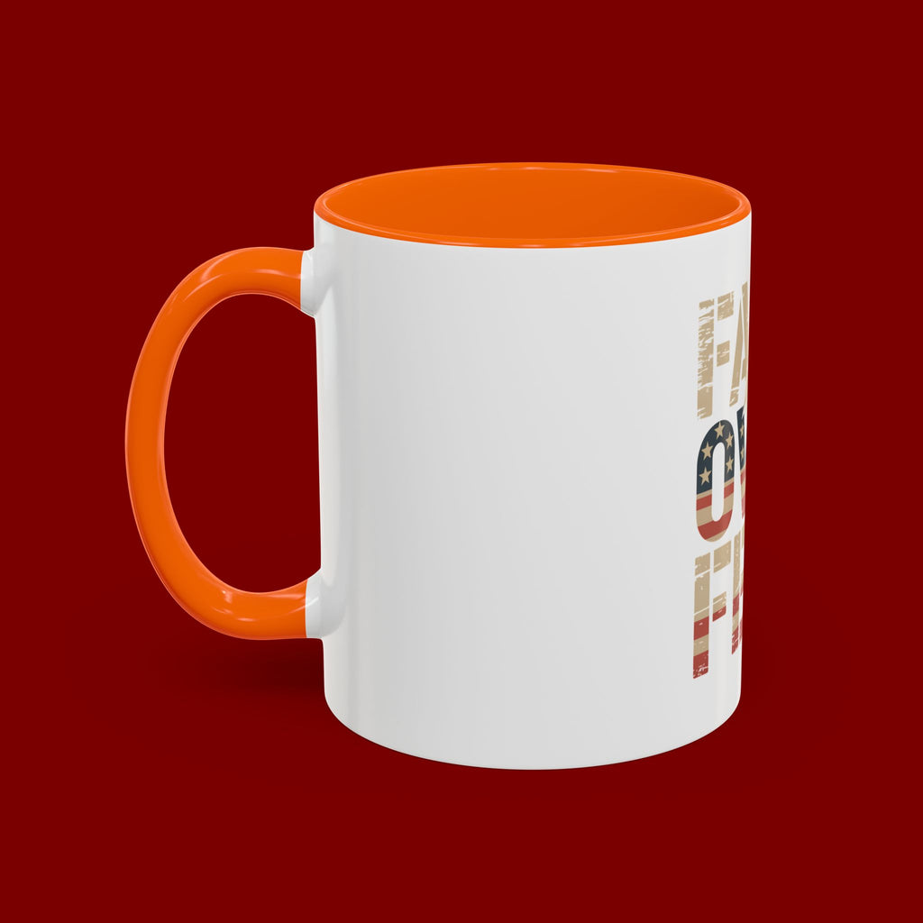 Faith Over Fear Mug — Patriotic Eagle Coffee Cup (11/15oz)