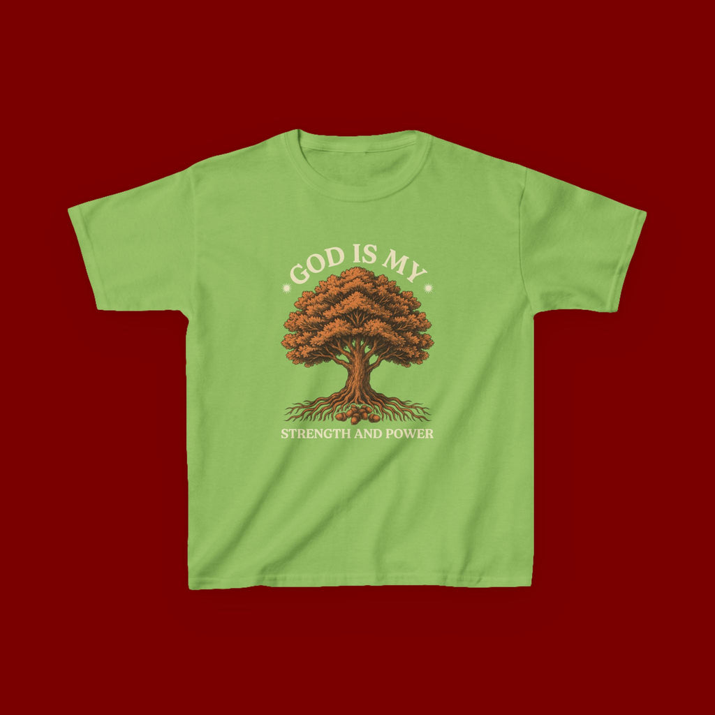 Autumn Oak Tree Kids T‑Shirt — Cozy Fall Nature Tee for Children