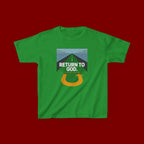 Kids Tee - "Return to God" Roadway Graphic Religious Youth Shirt