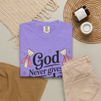Inspirational 'God Never Gives a Burden You Can't Bear' T-Shirt