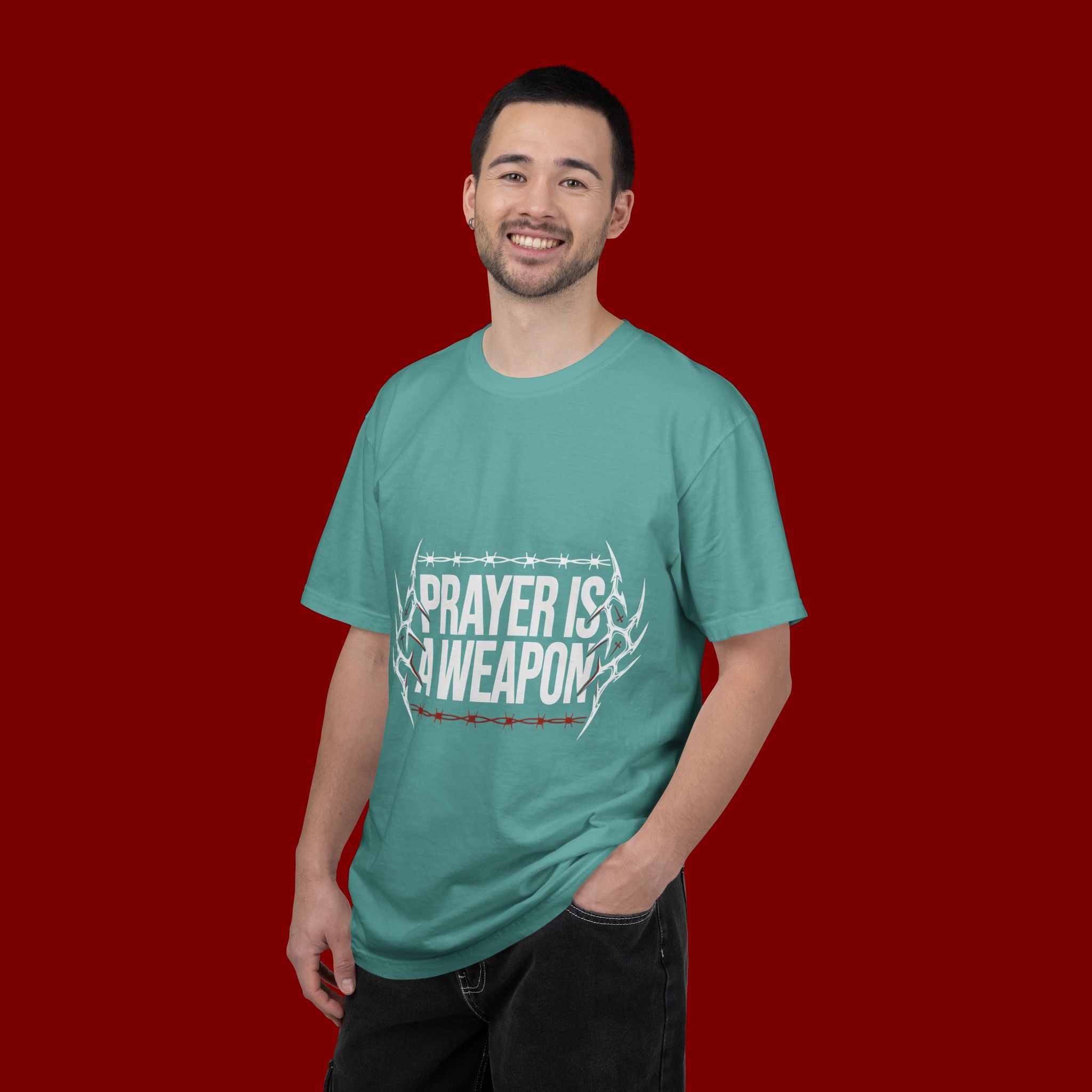 Prayer Is A Weapon T-Shirt — Christian Faith Graphic Tee