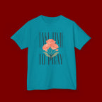 Kids Tee — "Take Time to Pray" Floral Christian Shirt