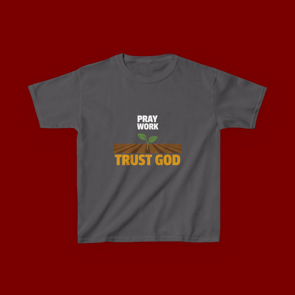 Kids Tee — "Trust God" Sprout Graphic