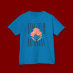 Kids Tee — "Take Time to Pray" Floral Christian Shirt