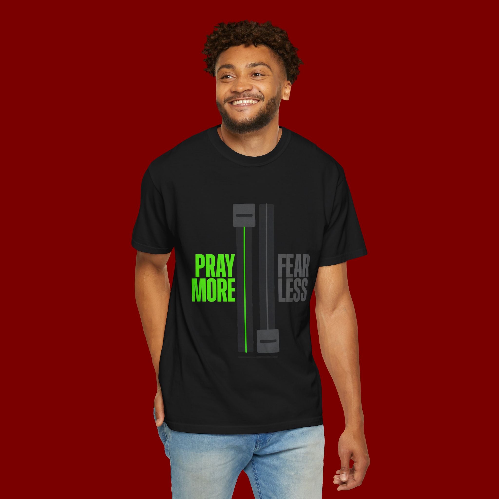 Pray More Fear Less T-Shirt — Inspirational Faith Graphic Tee