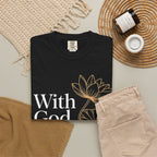Faith T-Shirt — "With God, every hardship brings ease" Inspirational Christian Tee