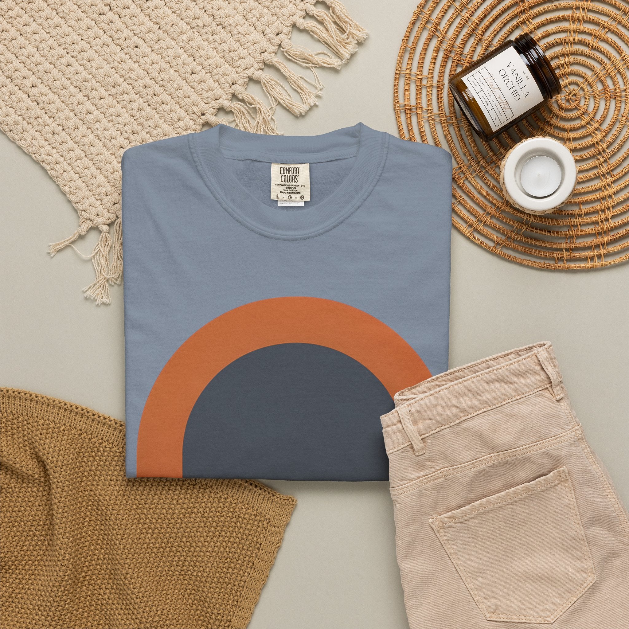 Still Faithful Sunset T-Shirt — Minimal Christian Graphic Tee