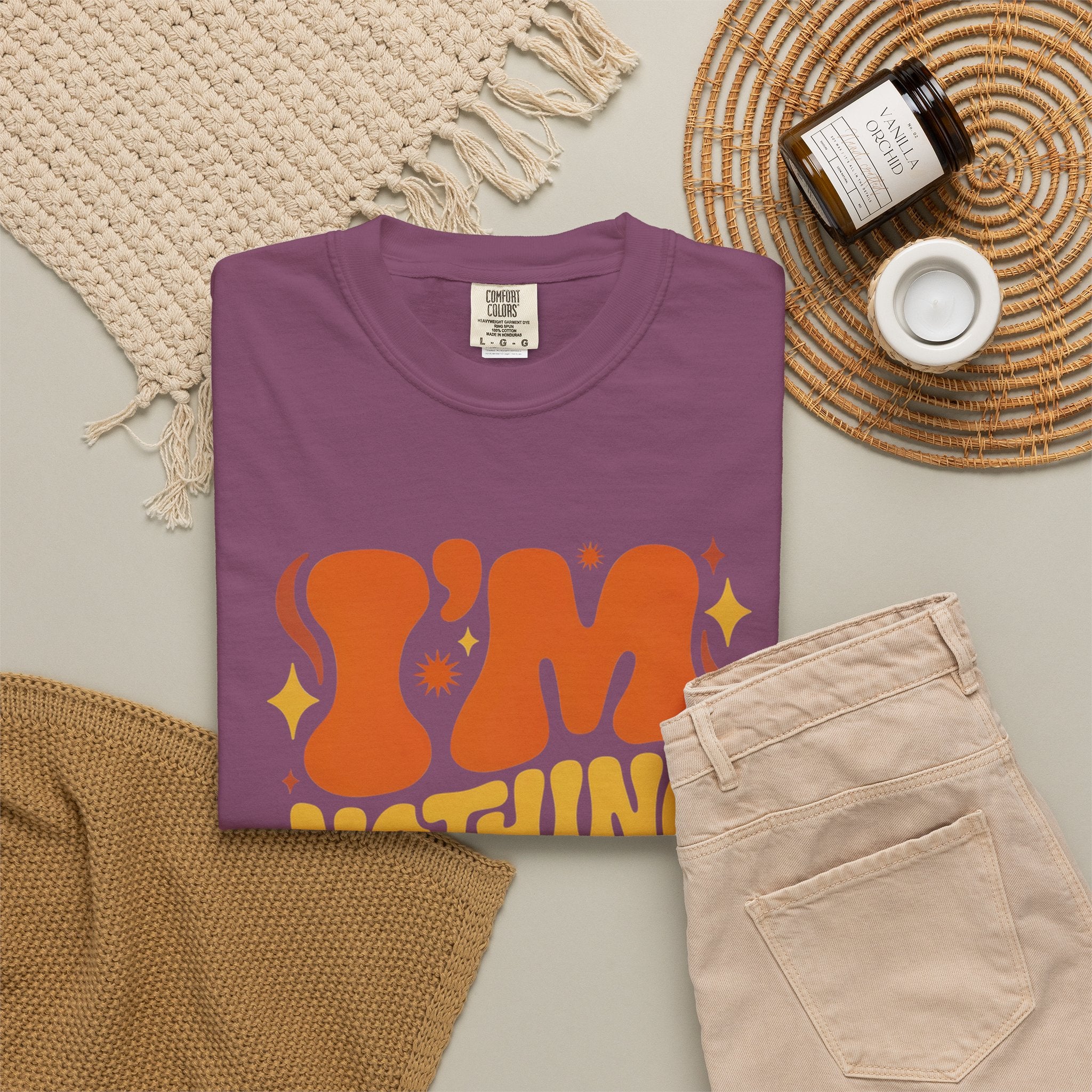 I'm Nothing Without God Retro Graphic T-Shirt