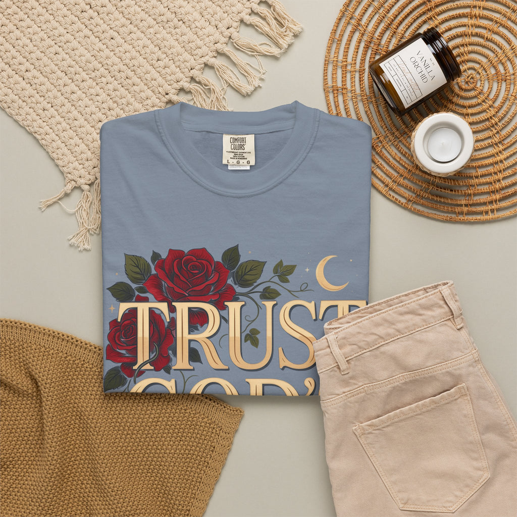 Trust God’s Plan T-Shirt — Floral Faith Graphic Tee