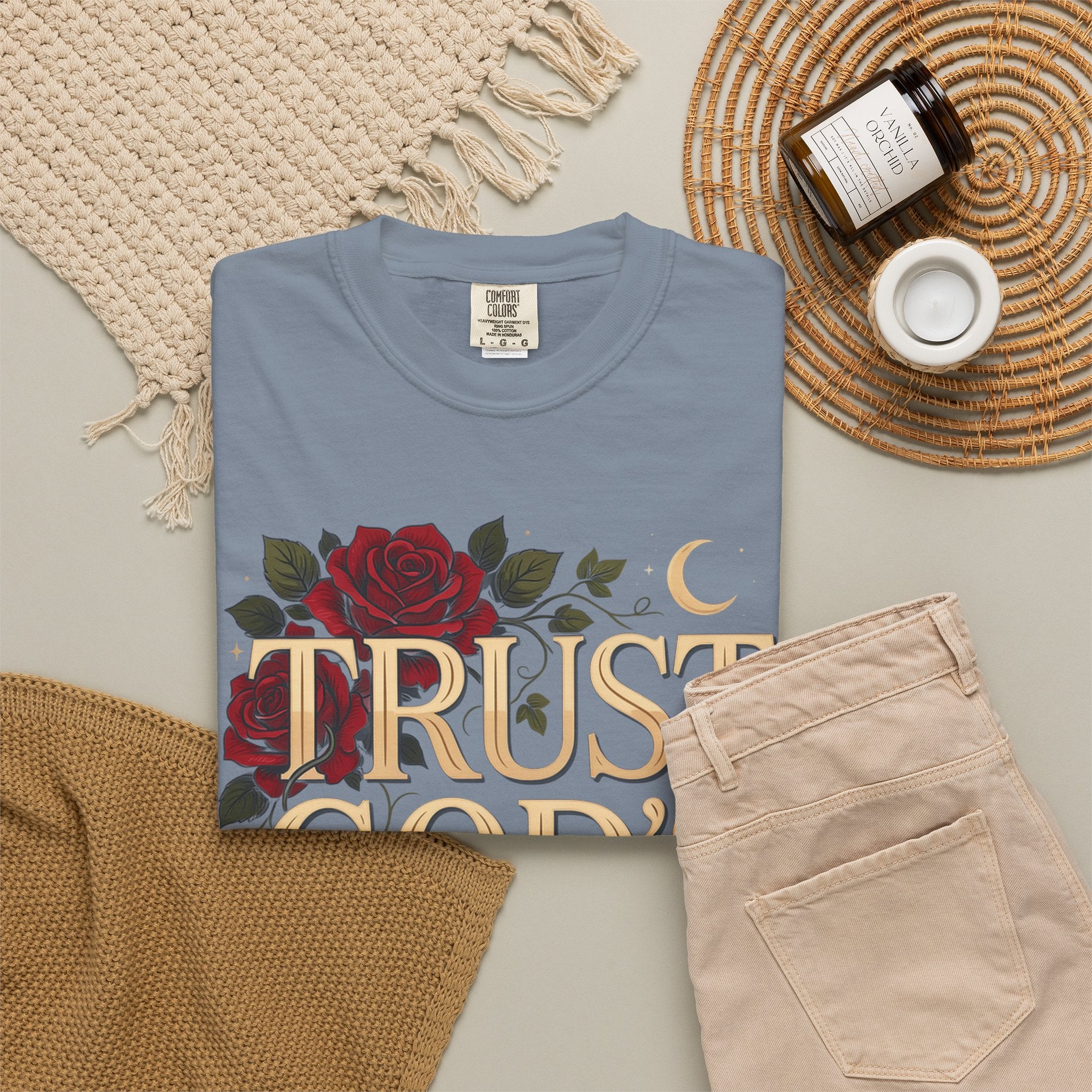 Trust God’s Plan T-Shirt — Floral Faith Graphic Tee
