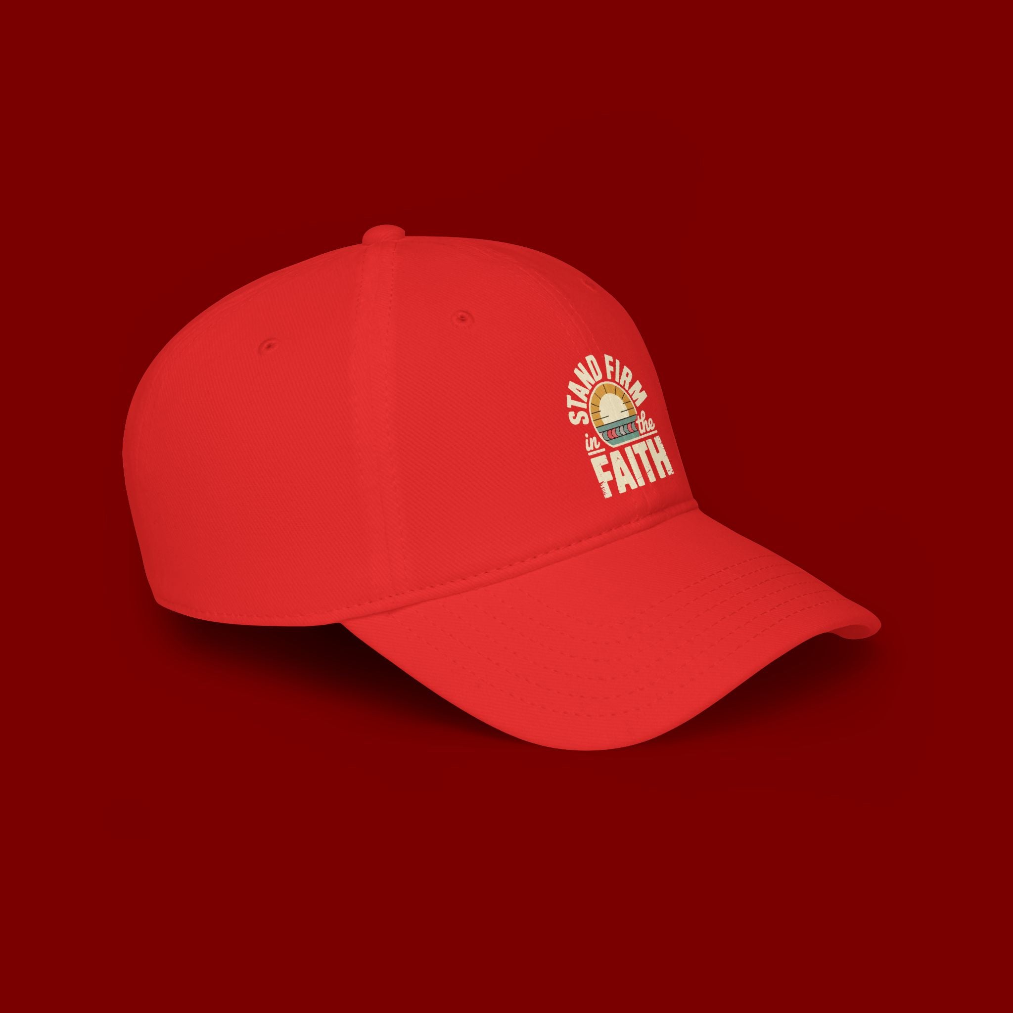 Stand Firm in the Faith Baseball Cap — Christian Faith Dad Hat