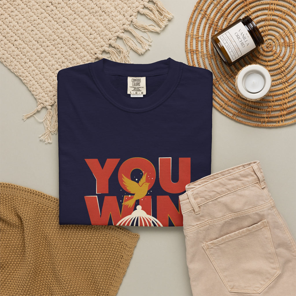 T-Shirt — "You Win When You Pray" Inspirational Faith Graphic Tee