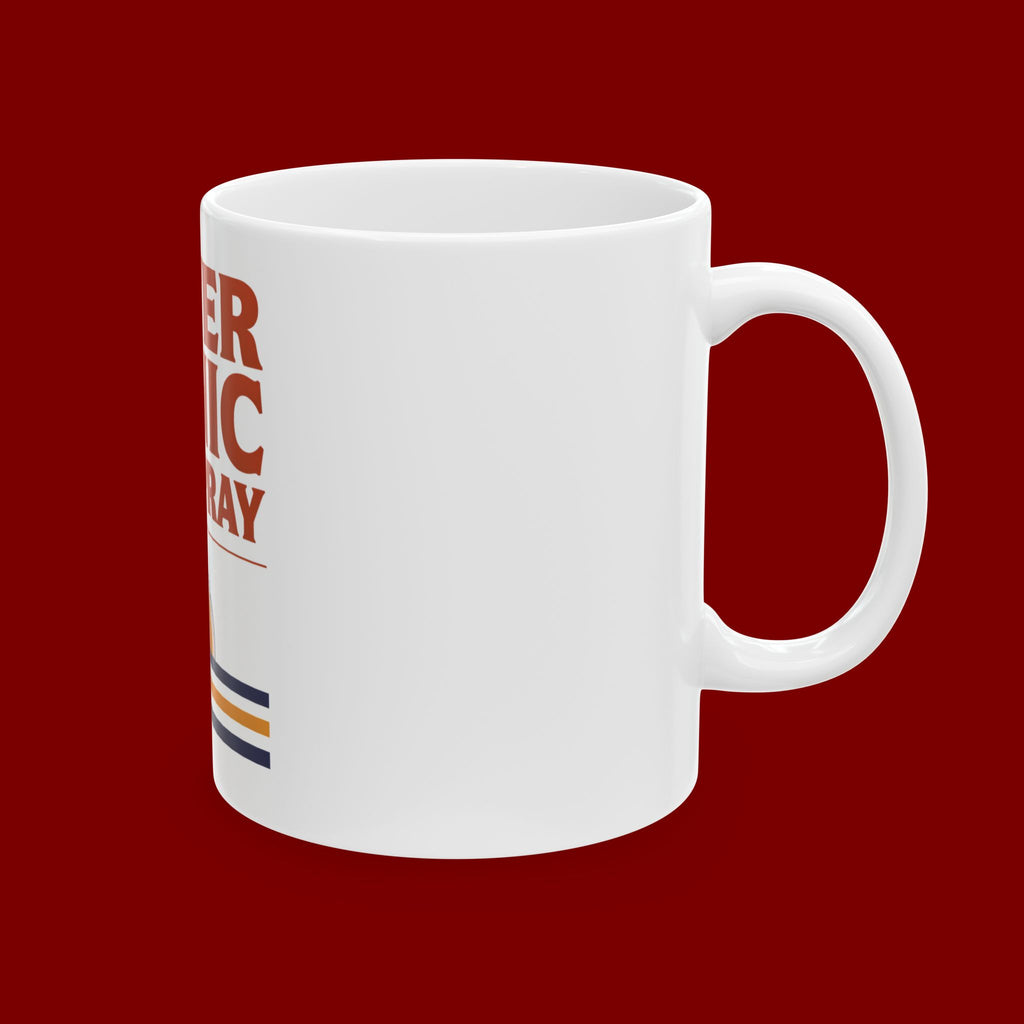 Never Panic Just Pray Ceramic Mug — Inspirational Christian Coffee Cup (11oz or 15oz)